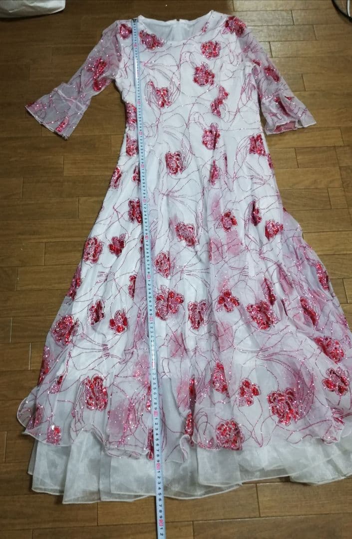 心愛　社交ダンスドレス カラオケにも　フリーサイズ