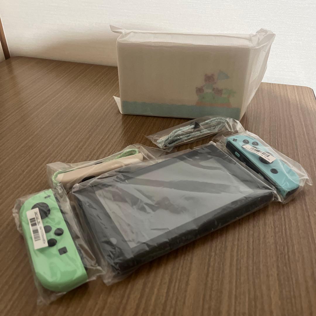 Nintendo Switch あつまれどうぶつの森デザイン　 本体&付属品