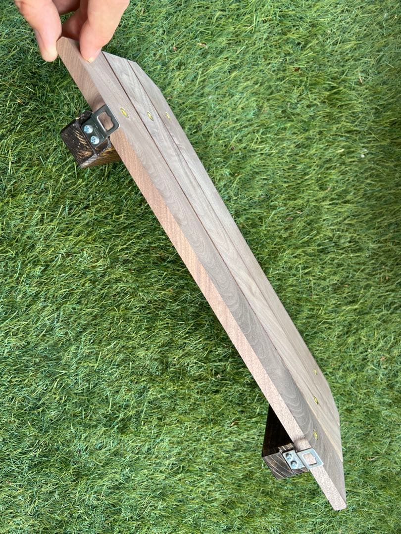 シェルコン25用サイドテーブル　ウォールナット無垢板