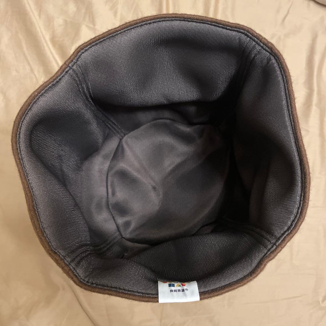 ベストサウナハット 良質蒸温 圧縮ウール 虚無僧 ブラウン