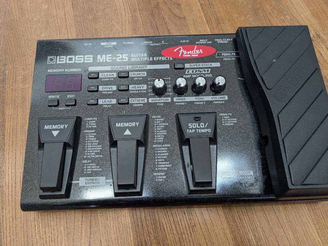 BOSSマルチエフェクターME-25　中古