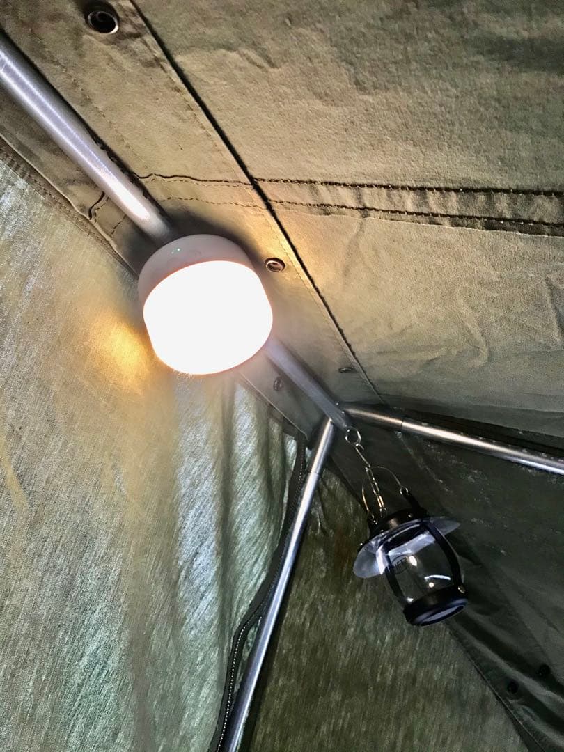 取説付き《ベルギー軍幕パップテント仕様》二股フレーム＋棟ポールキット　快適空間