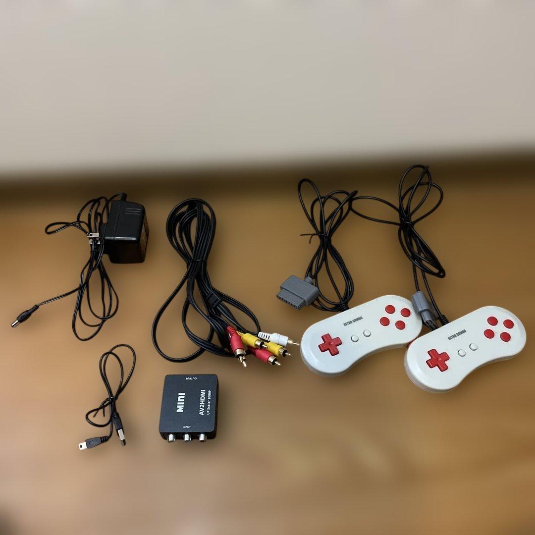 レトロコンボ RED (FC/SFC用互換機)とゲームソフト３本　動作確認済
