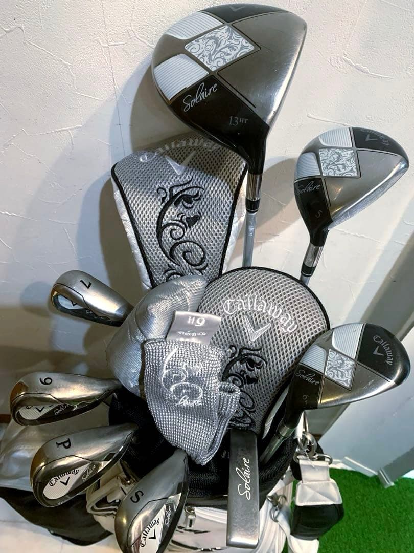 良品　キャロウェイ　ソレイユ　モノトーンカラー　レディースゴルフクラブ セット