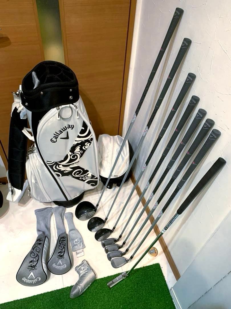 良品　キャロウェイ　ソレイユ　モノトーンカラー　レディースゴルフクラブ セット