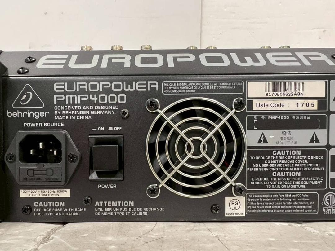 【中古】EUROPOWER PMP4000 パワードミキサー