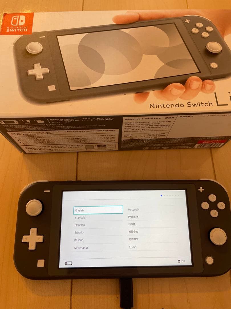 Nintendo Switch Lite グレー本体 ゲーム2本カバーケース付き