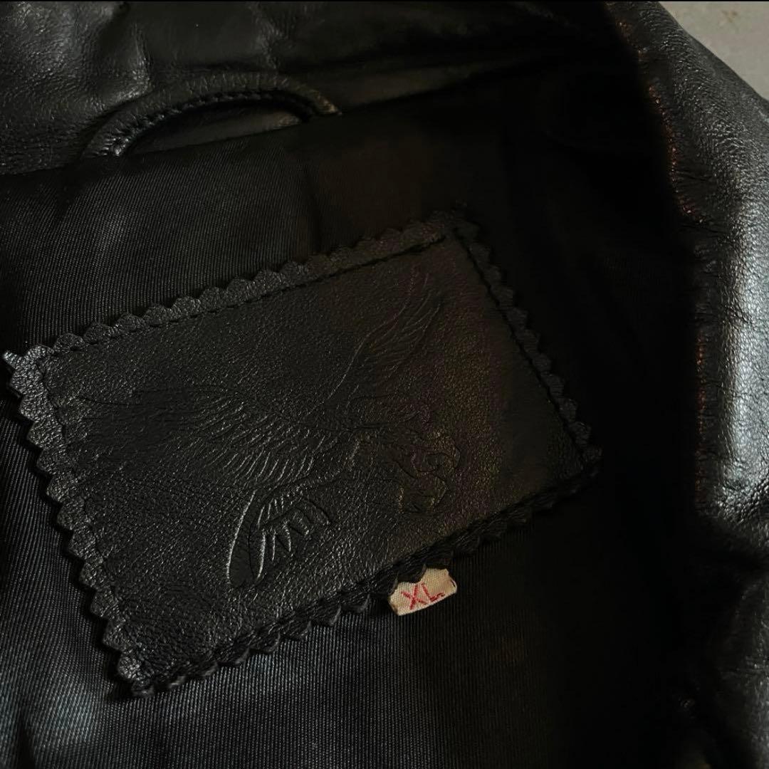 type A-2“classic“XL“本革“黒“bomber jacket