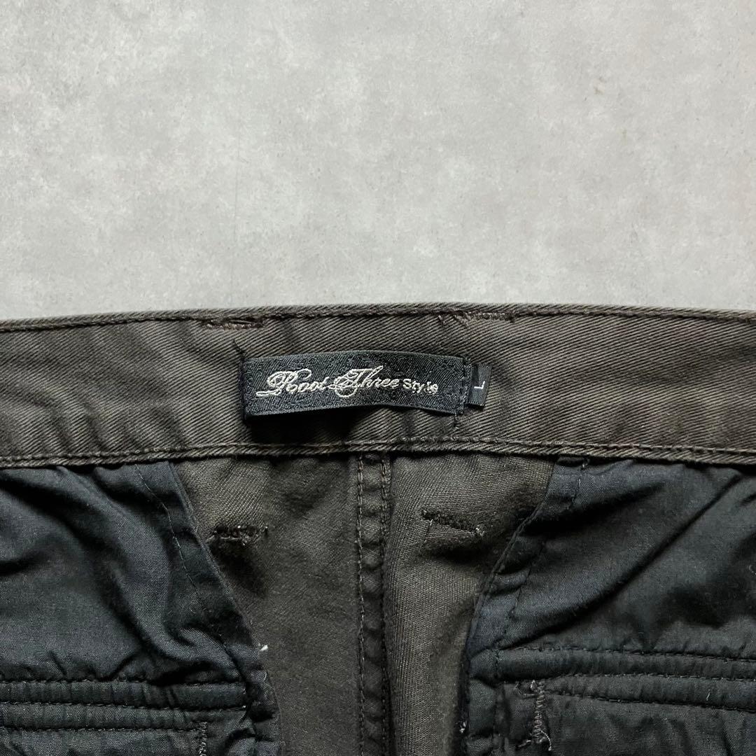 パンツ 00s y2k archive fake leather flare pants