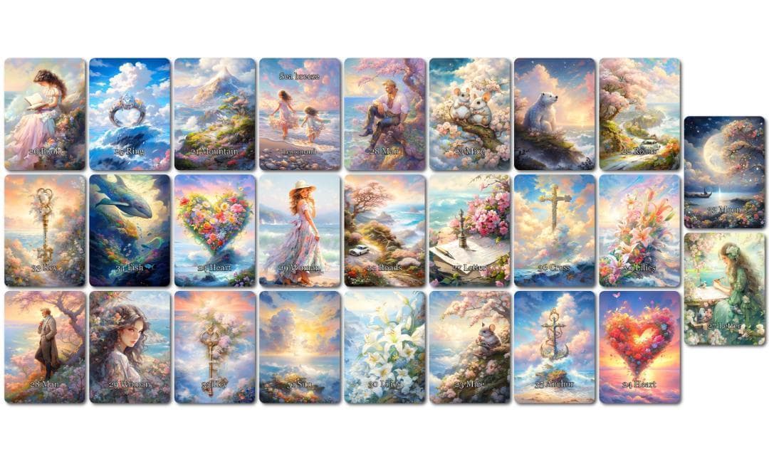 【正規品ルノルマンカード】超美麗✨海外インディーズ50枚組✨海風のルノルマン