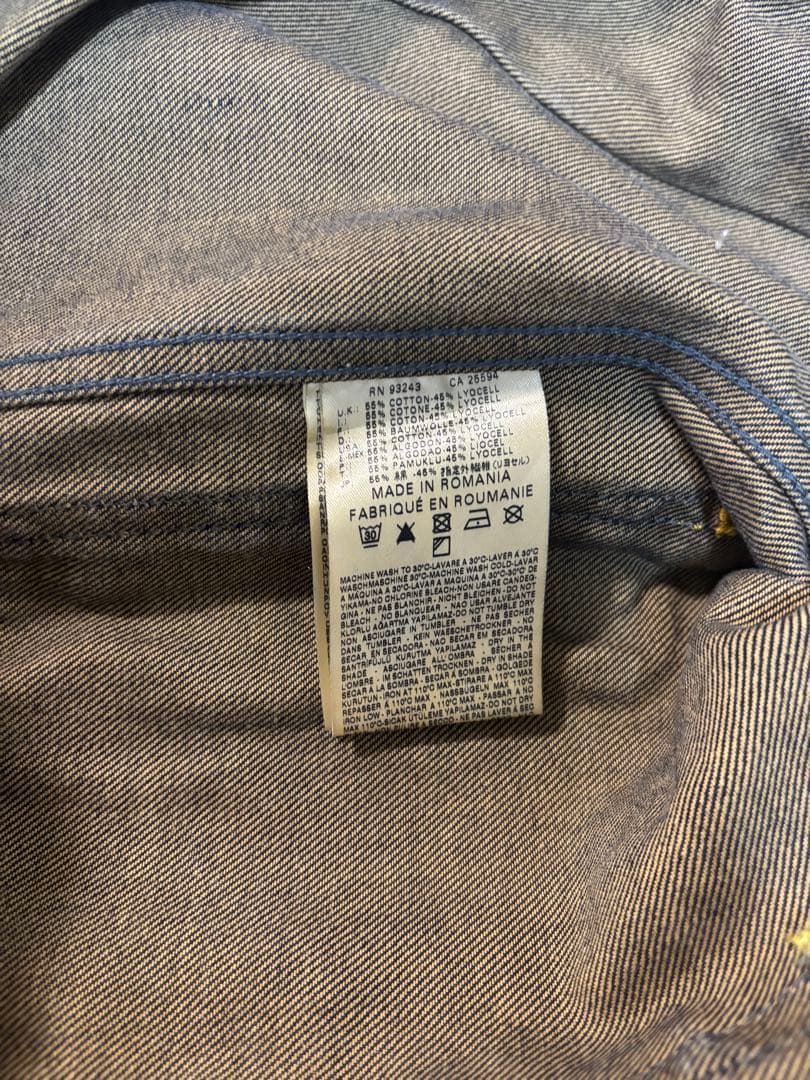 Diesel Industry パッチ付きデニムジャケット XXL