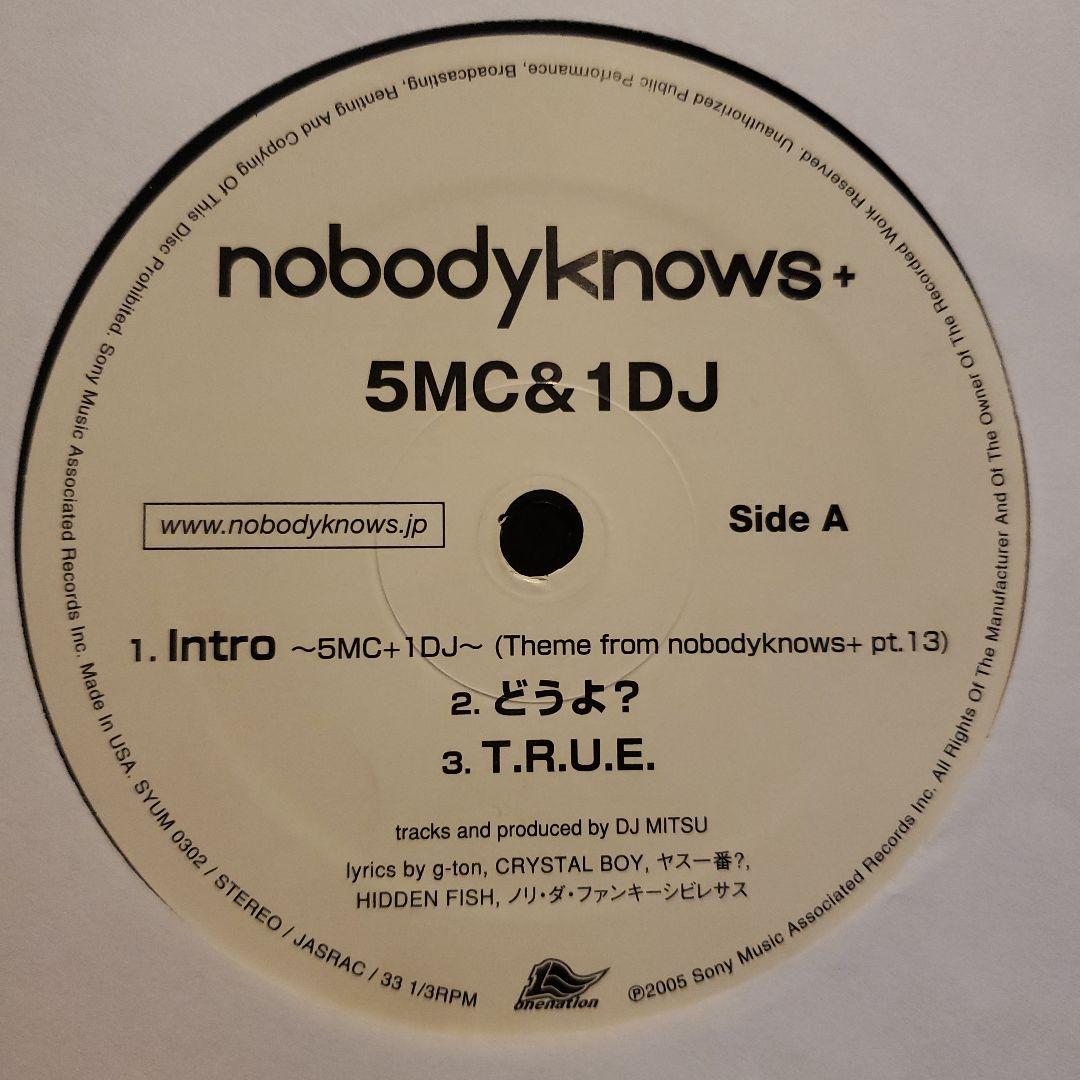 邦楽 nobodyknows+ 5MC & 1DJ 2LP