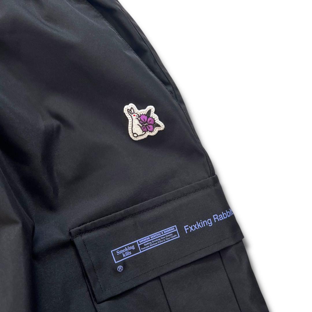 良品 FR2 ストレッチ イージー カーゴ パンツ 撫子 M ブラック ジョガー