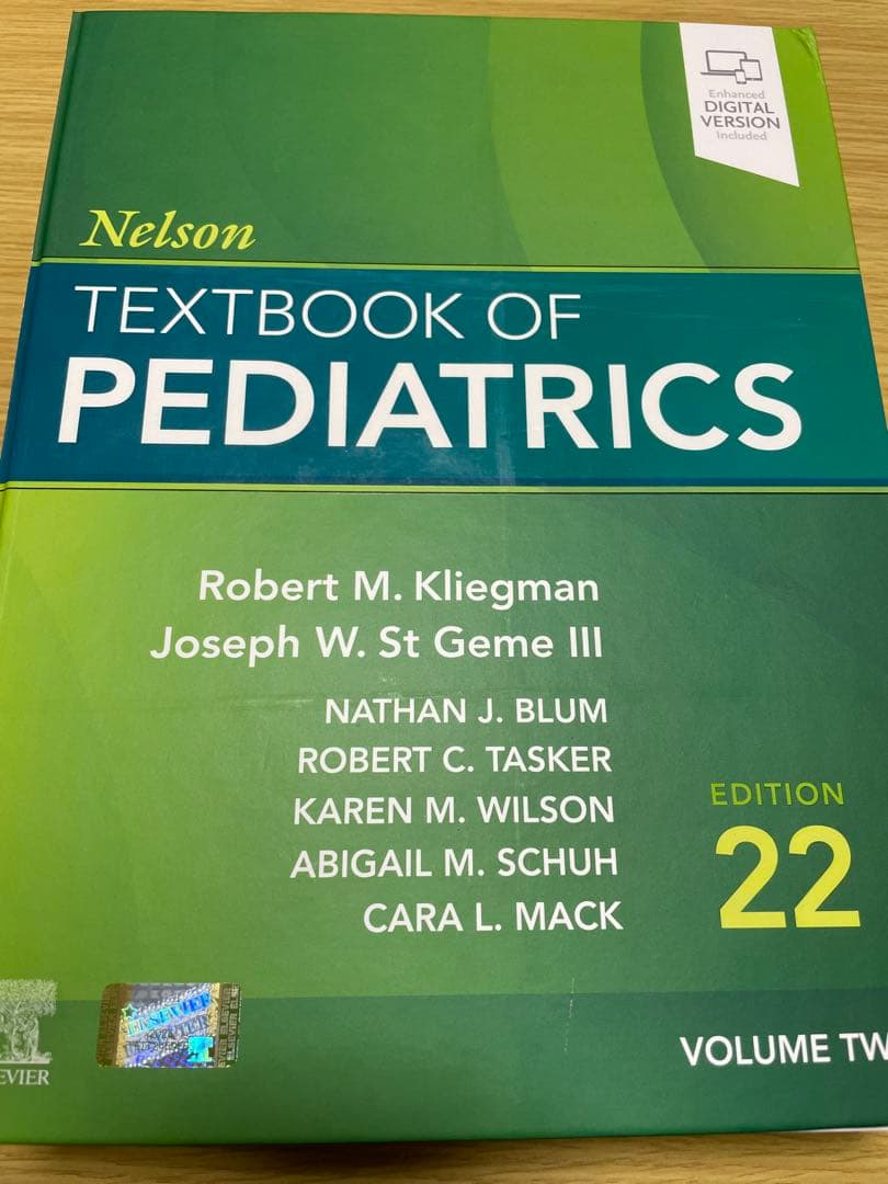 【裁断済み】Nelson textbook of pediatrics 22…
