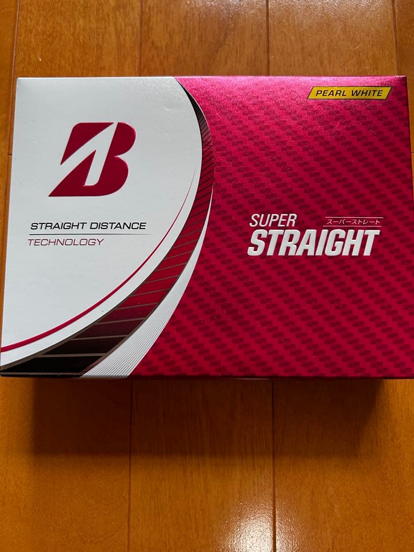 新品未使用　ブリヂストン SUPER STRAIGHT パールホワイト 2ダース