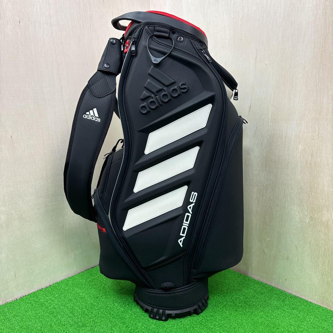 【美品】 adidas アディダス キャディバック 9.5型　6分割　ブラック