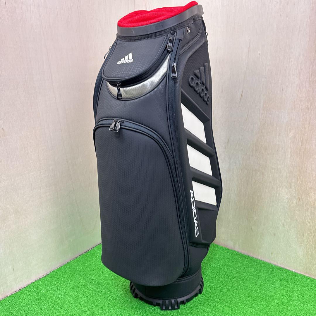 【美品】 adidas アディダス キャディバック 9.5型　6分割　ブラック