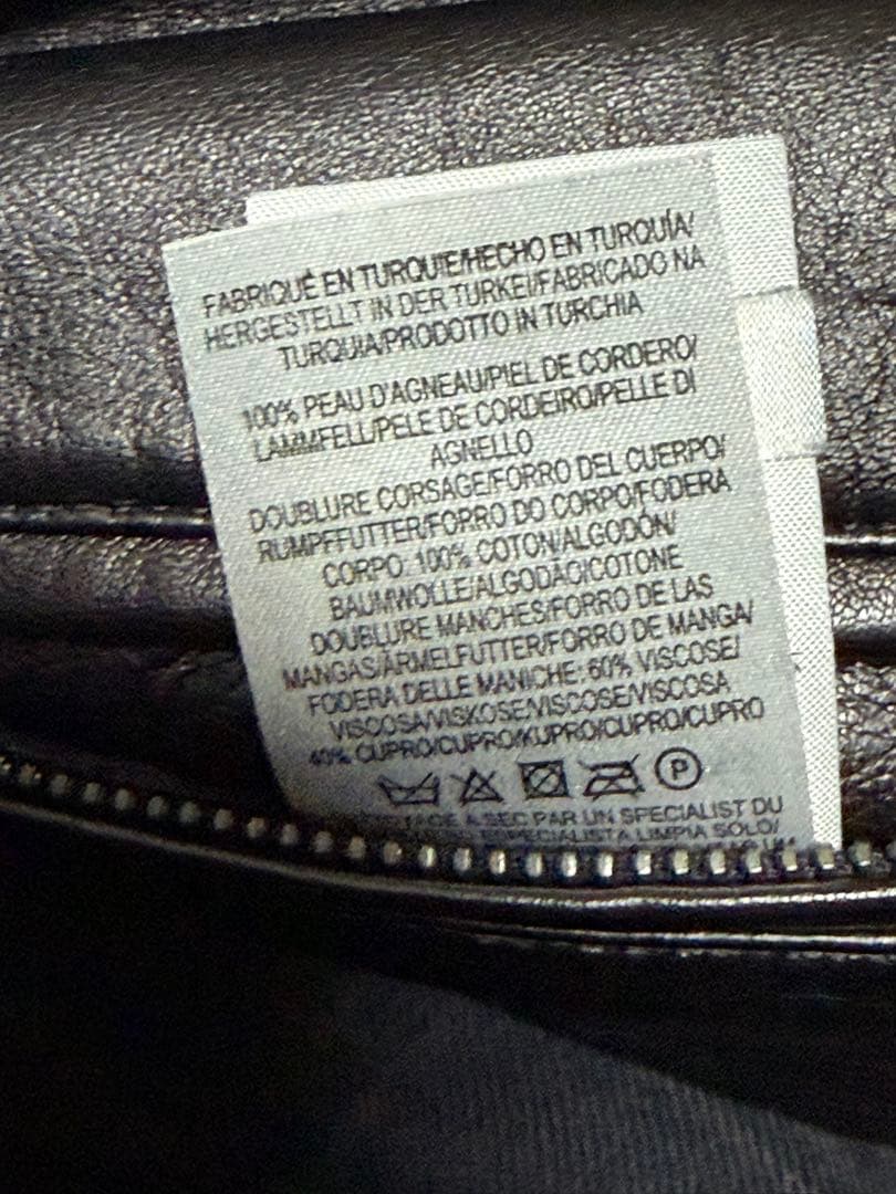 購入60万円ほぼ未使用dunhill レザー ジャケット 羊皮 黒 ダンヒル 革