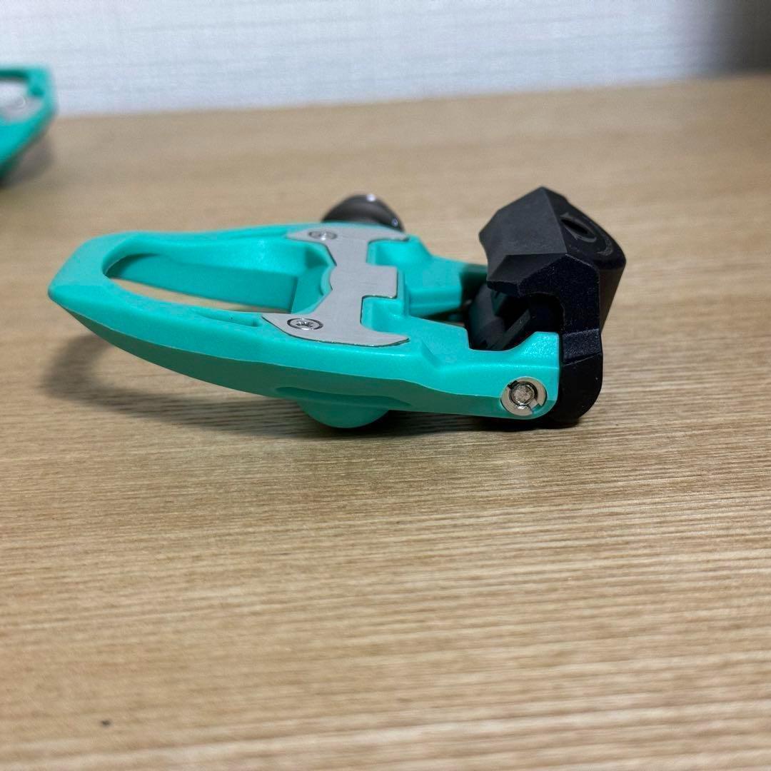 [新品]Race Work ビンディングペダル　チェレステカラー クリート付
