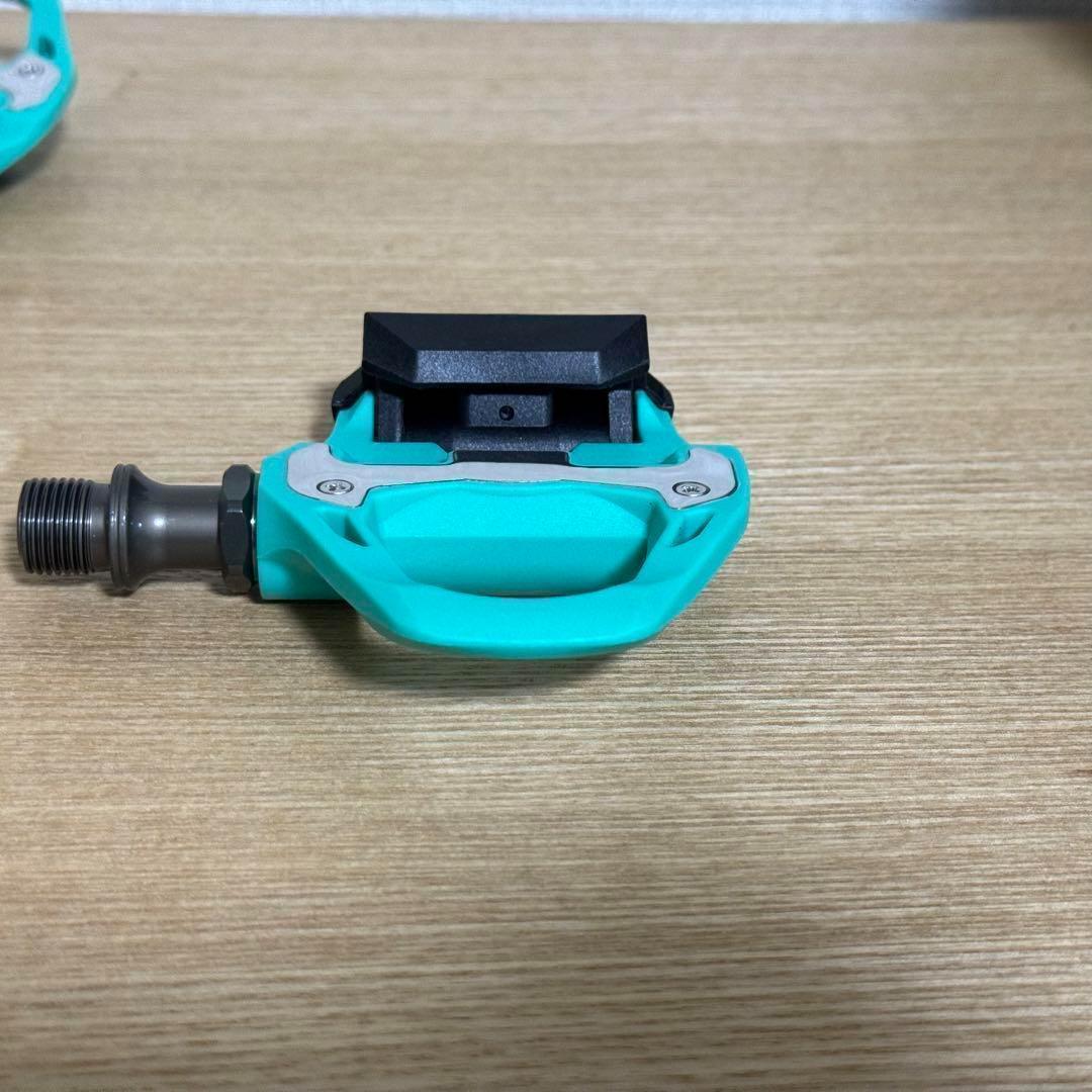 [新品]Race Work ビンディングペダル　チェレステカラー クリート付