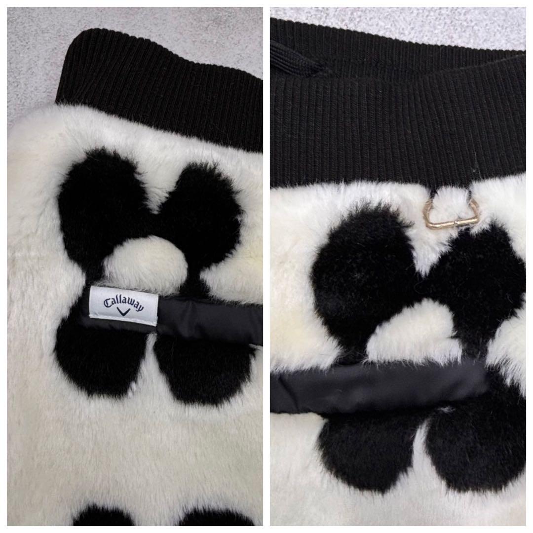 キャロウェイ CALLAWAY フード付きボアベスト ＆スカート 花柄 LL