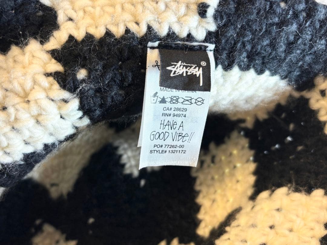 E*Y様 STUSSY BUCKET HAT CHECKER KNIT ステュー