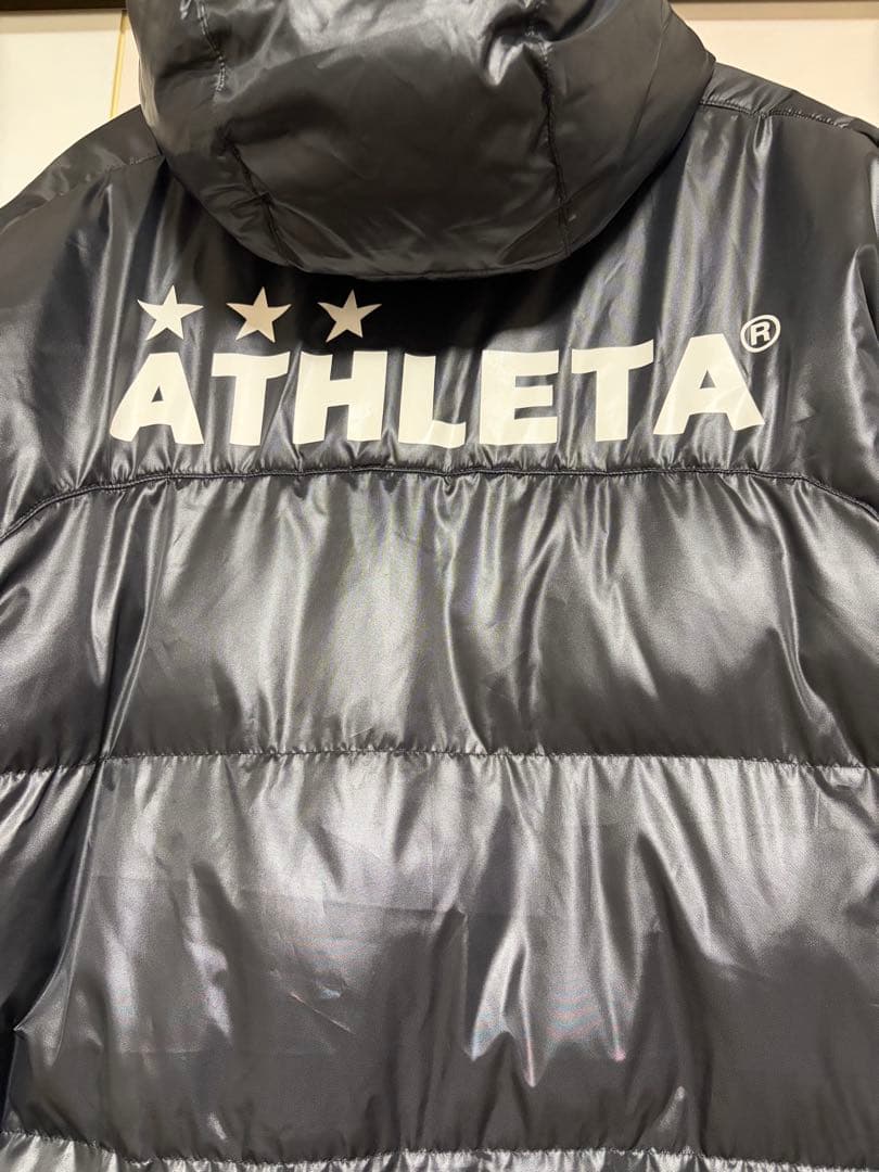 ATHLETA ブラック ベンチコート　Lサイズ