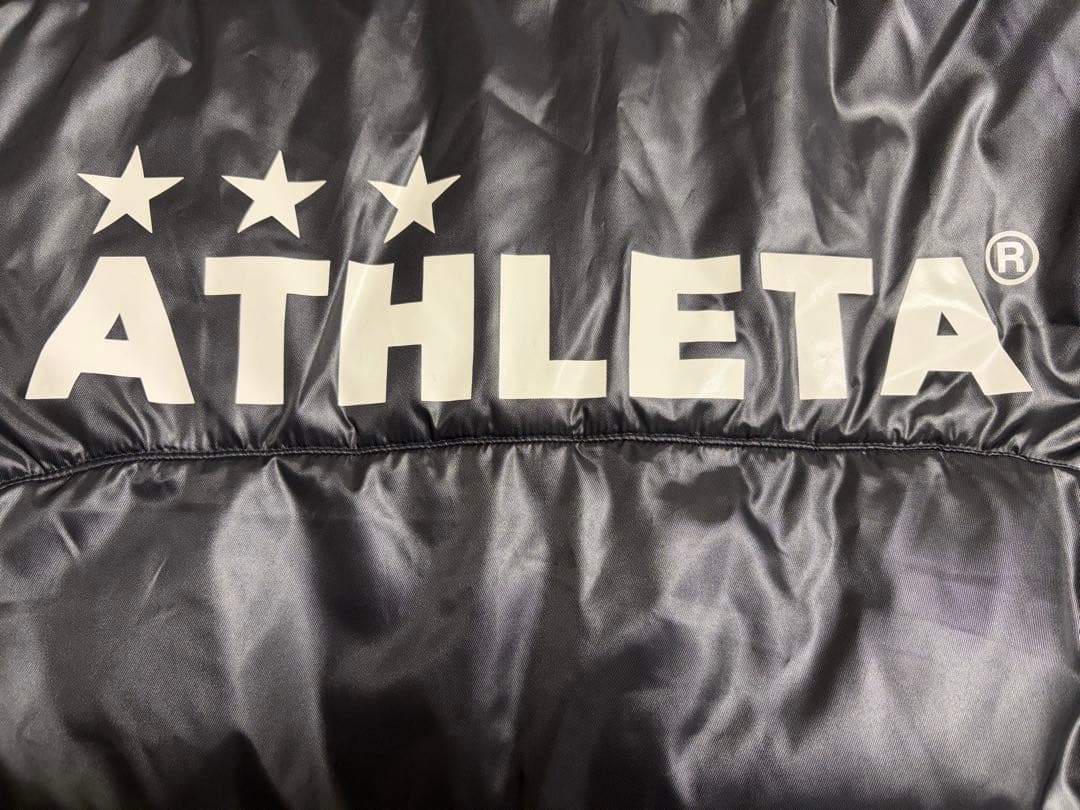 ATHLETA ブラック ベンチコート　Lサイズ