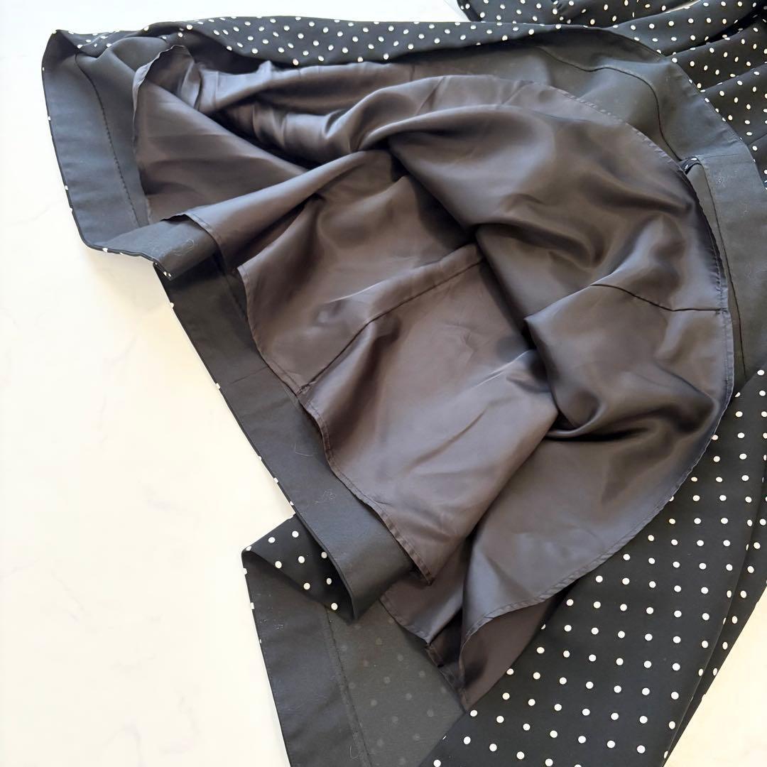 ボーダーズアットバルコニー ワンピース ドット フリル 極美品✨36 ロング