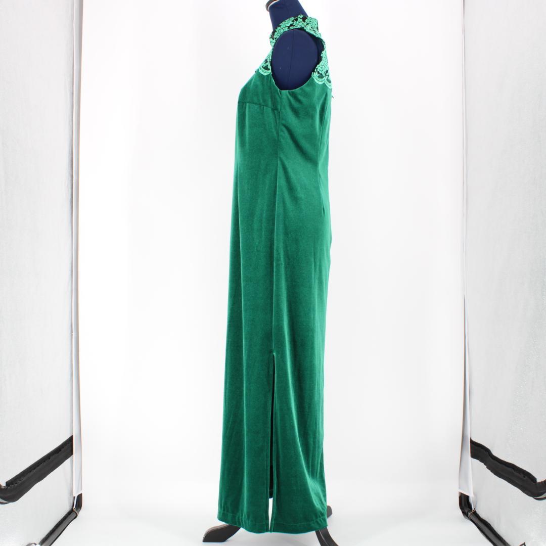 【フラダンス衣装】グリーン FANCY DRESS ワンピース ノースリーブ