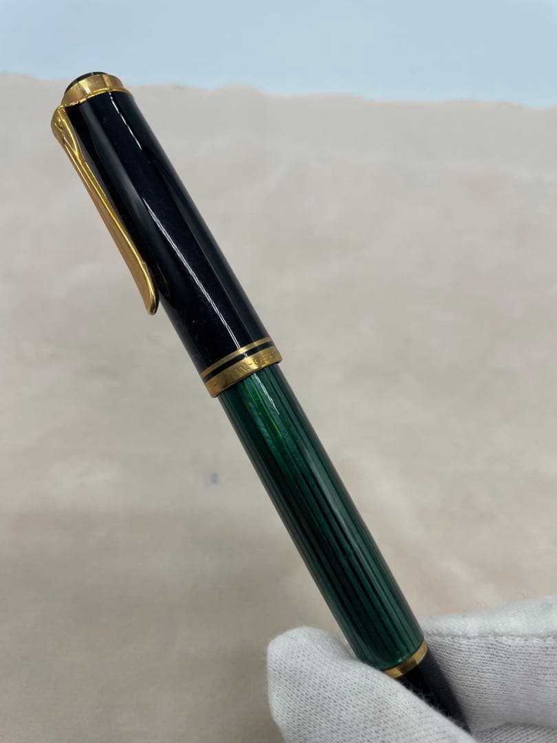 ペリカン　スーベレーン M400 万年筆 緑縞 W.-GERMANY刻印