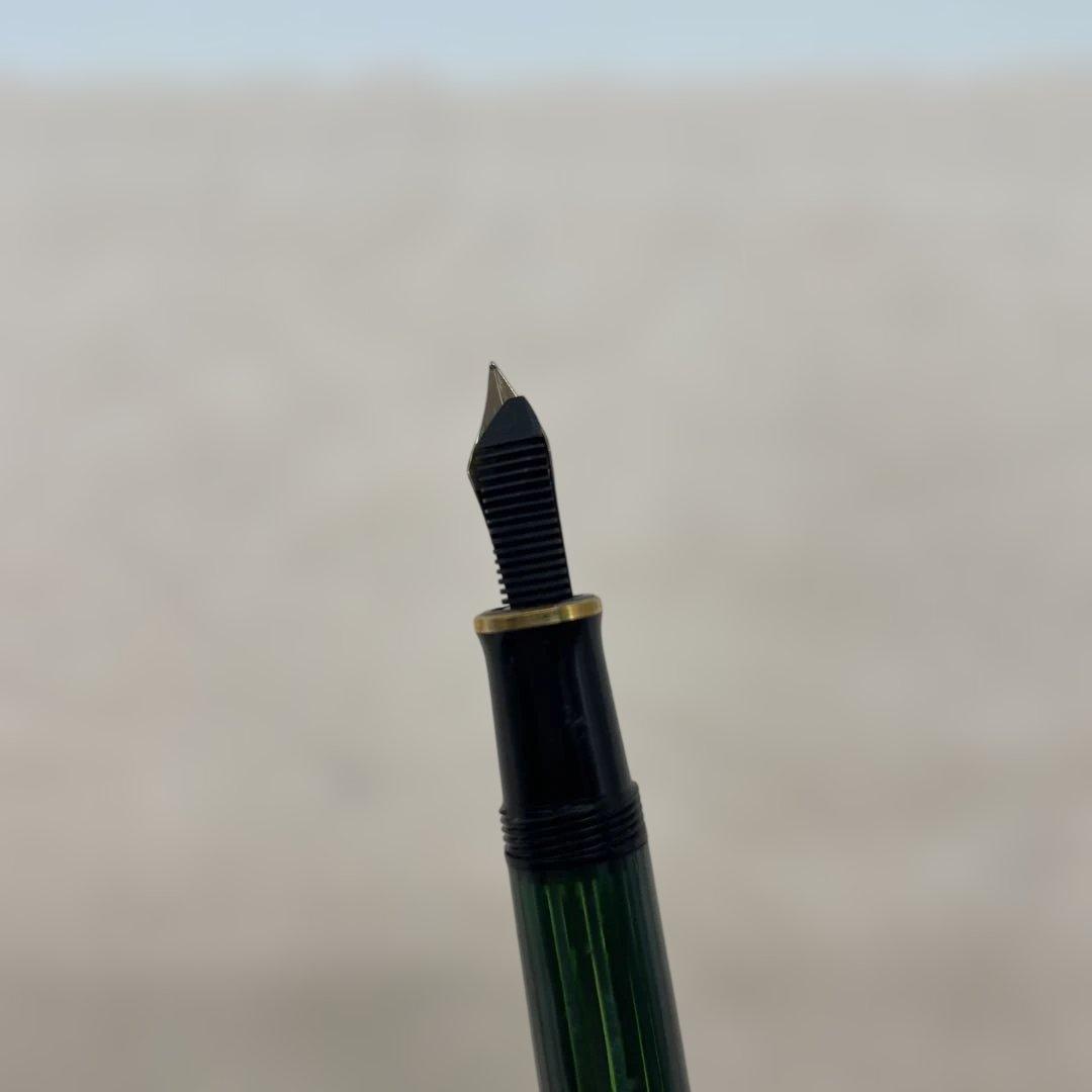 ペリカン　スーベレーン M400 万年筆 緑縞 W.-GERMANY刻印