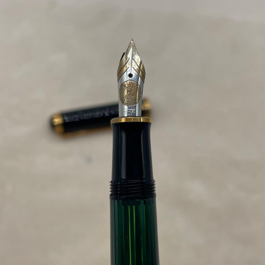 ペリカン　スーベレーン M400 万年筆 緑縞 W.-GERMANY刻印