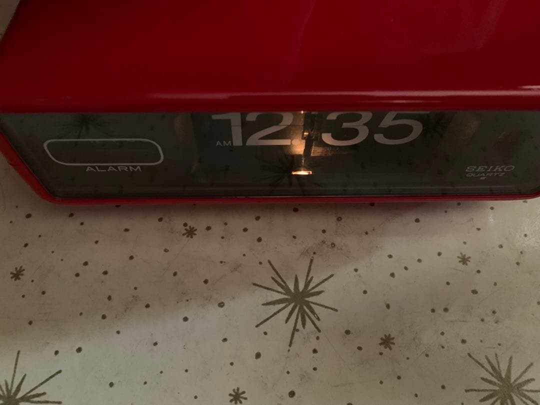 昭和レトロ　動作品　セイコー　パタパタ時計　スペースエイジ　ミッドセンチュリー