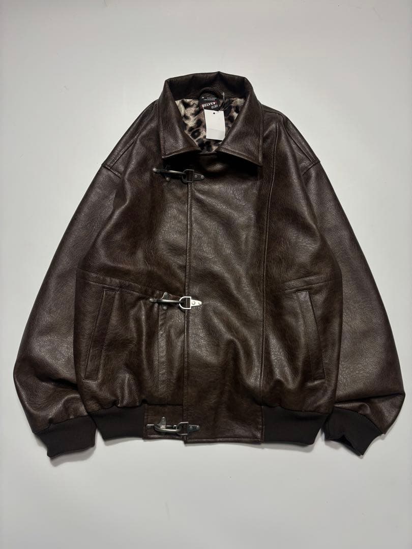 服*卒様 Belvet Leopard Lined Fireman Jacket