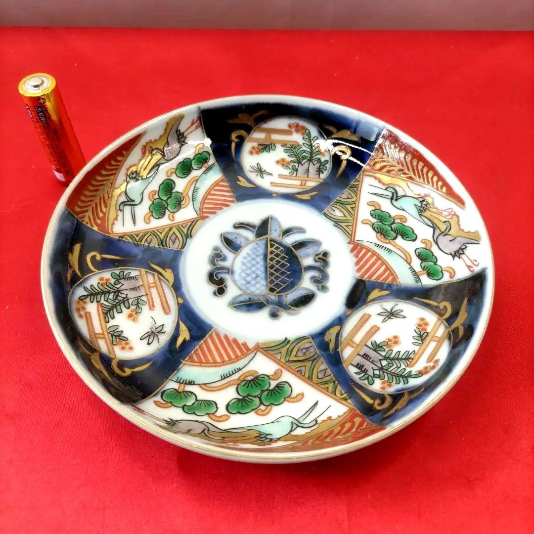 有田焼　伊万里焼　古伊万里　金彩　色絵　小皿　中皿　5寸皿5客セット　①