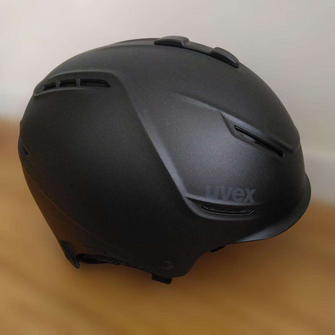 uvex ヘルメット　55-59㎝　ドイツ製　ダイヤル式サイズ調整　黒　美品