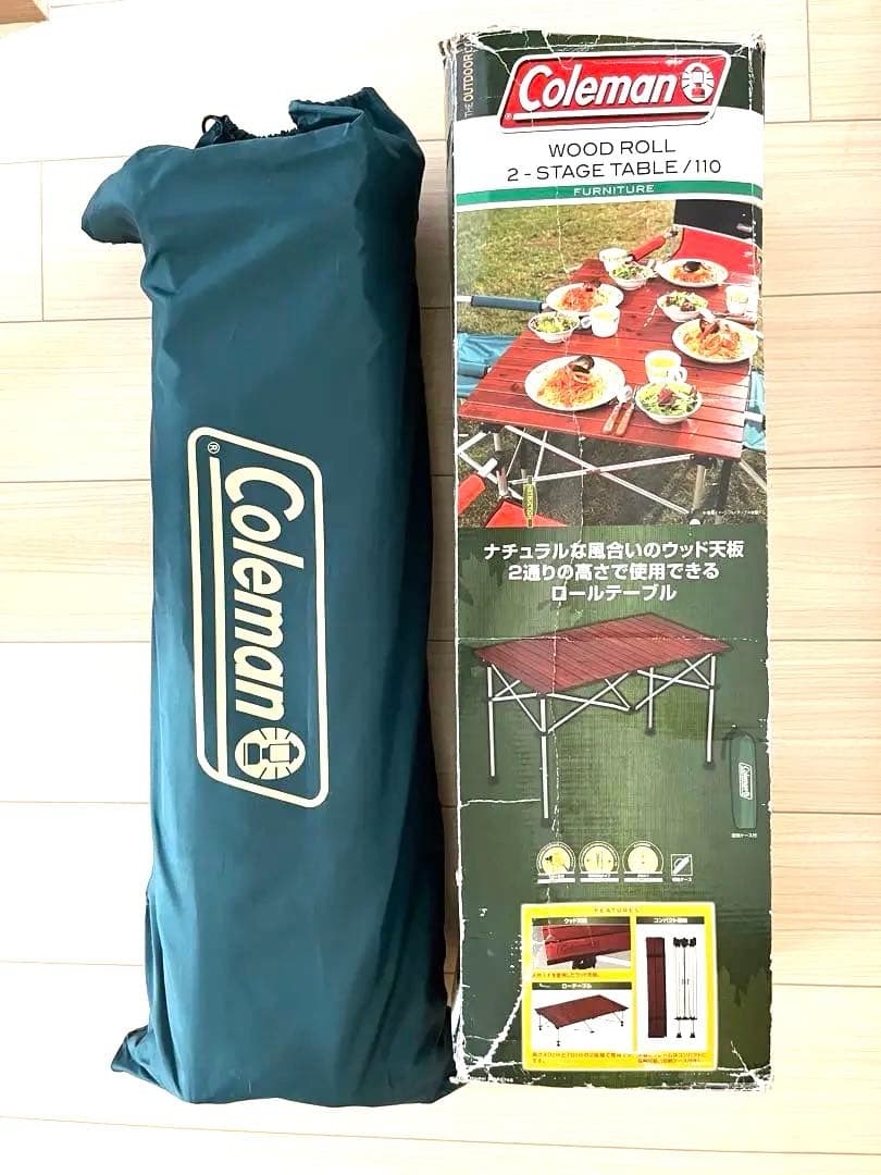 Coleman コールマン ウッドロール2-ステージTテーブル 110 キャンプ