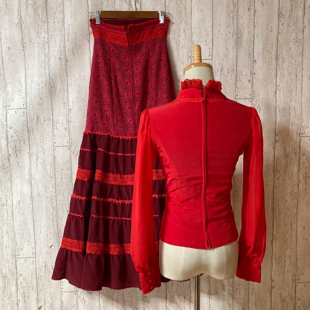 SONIA JOHNES フラメンコ衣装 ブラウス スカート セット