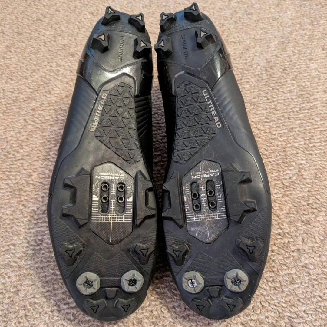 シマノS-PHYRE XC9クロスカントリーシューズ 黒 収納袋付き29.2cm