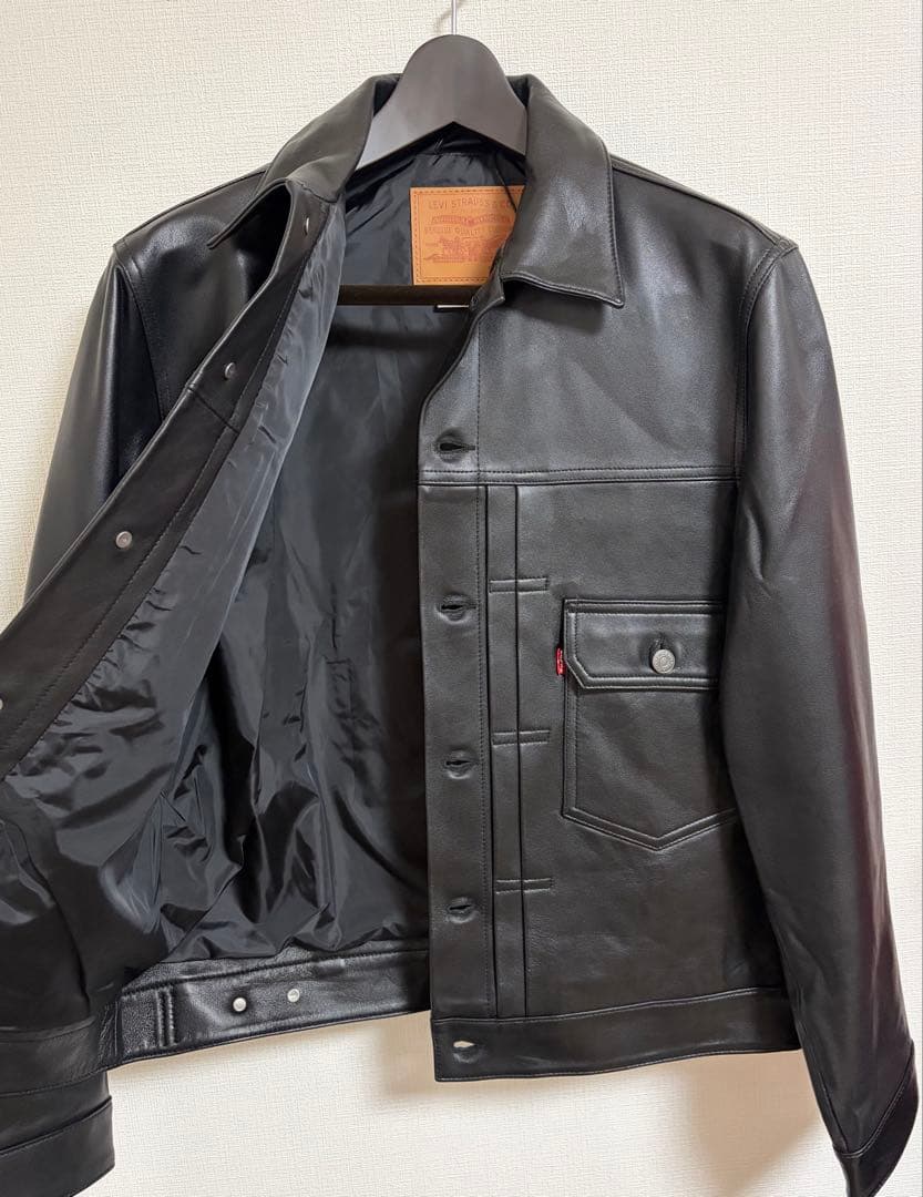 【新品】Levi's PREMIUM BLACK LEATHER JACKET