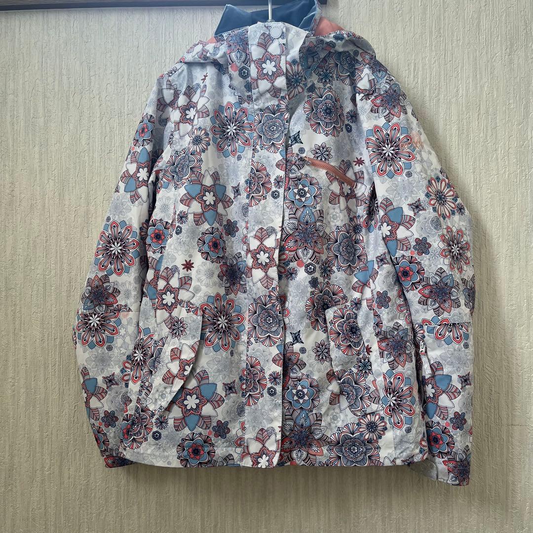 ロキシー　ROXY　レディース　スノーボードジャケット　Sサイズ　総柄上下セット