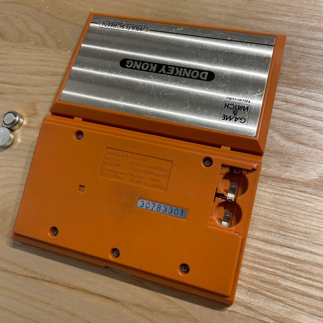 【動作品】Nintendoゲーム&ウォッチ　ドンキーコング電池カバーなし電池付き