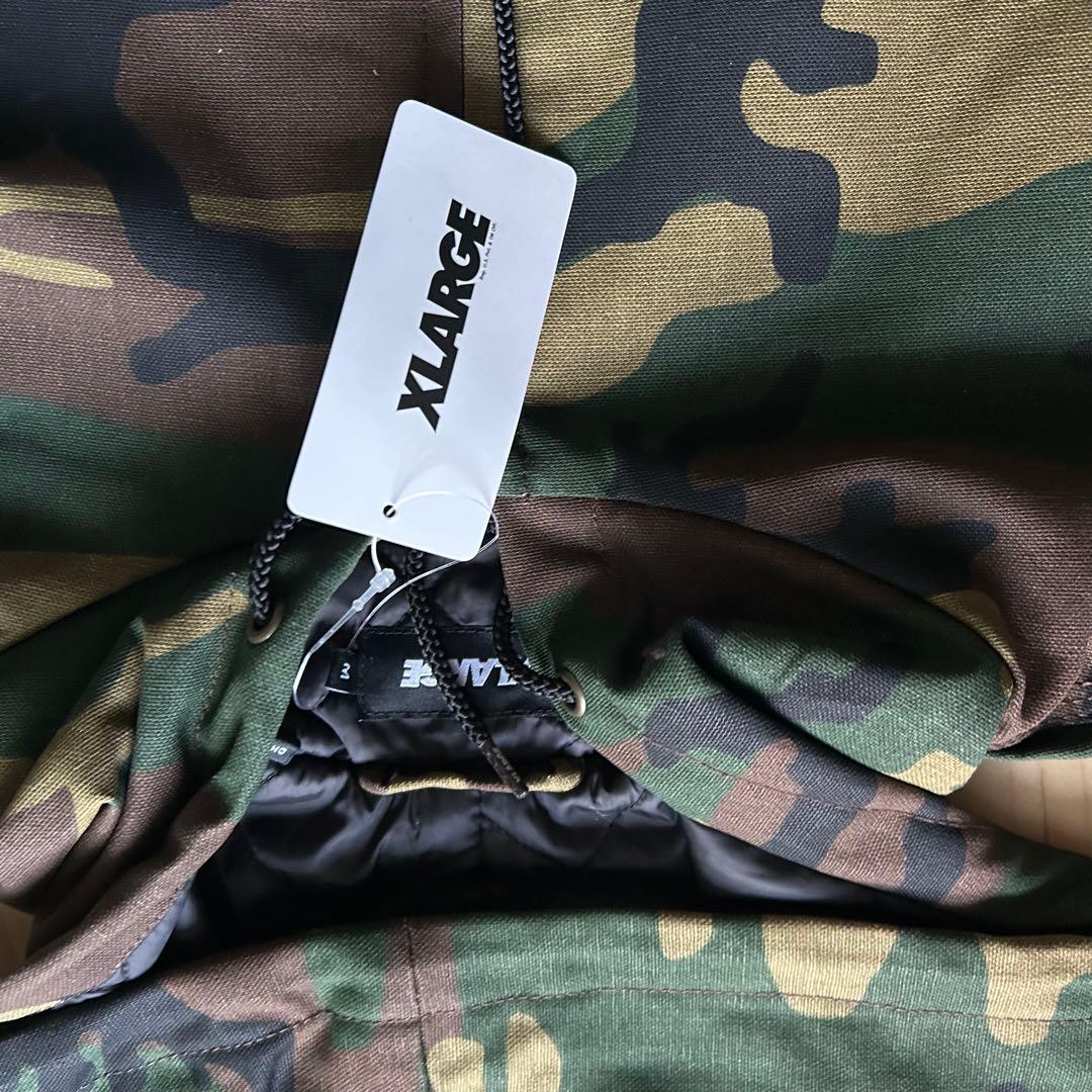 XLARGE 迷彩 ジップアップフーディ