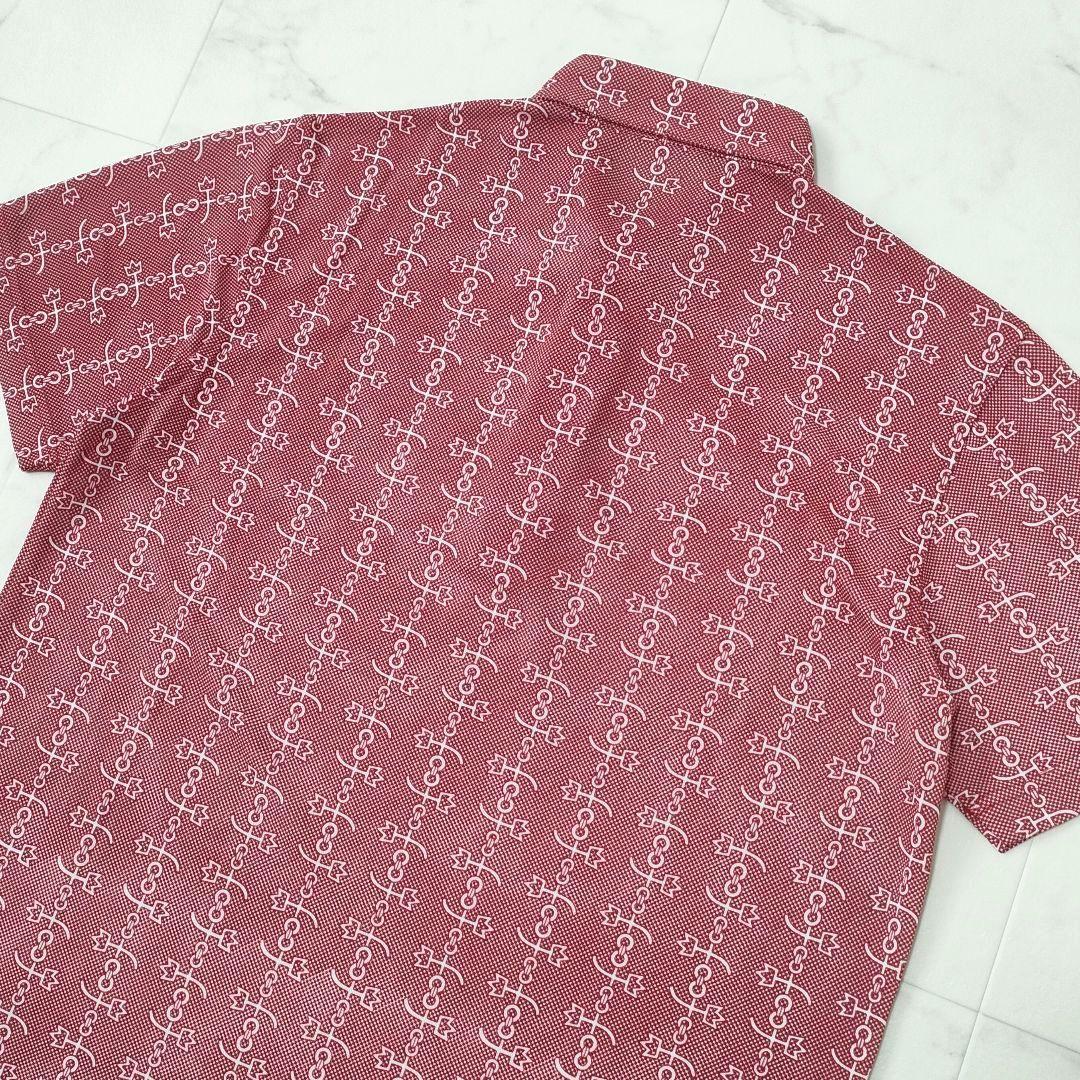 【新品タグ付き】カステルバジャック　半袖シャツ　吸水速乾　接触冷感　総柄　46