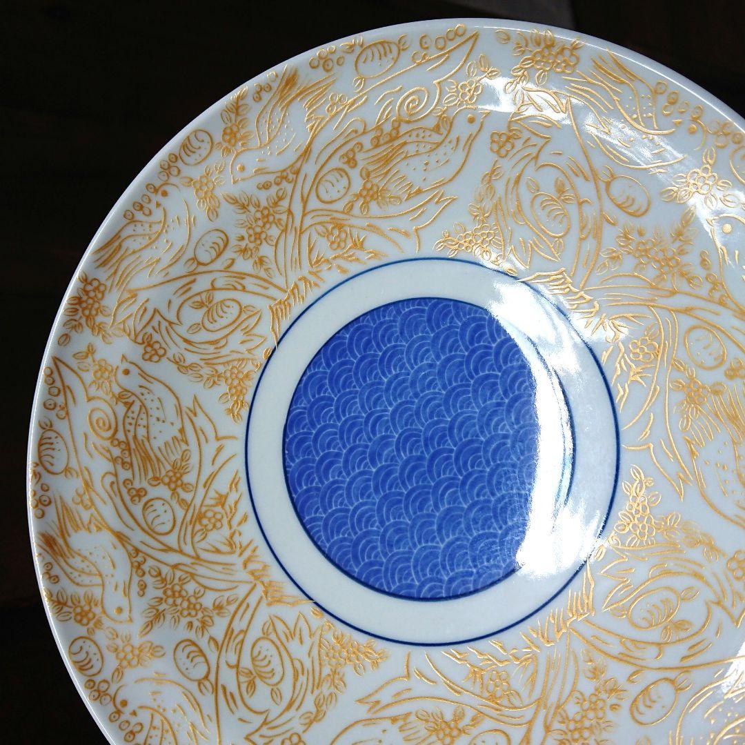 有田焼 幸楽窯 皿 深鉢 鳥 /金蘭手 赤絵　古伊万里 印判 中川政七商店