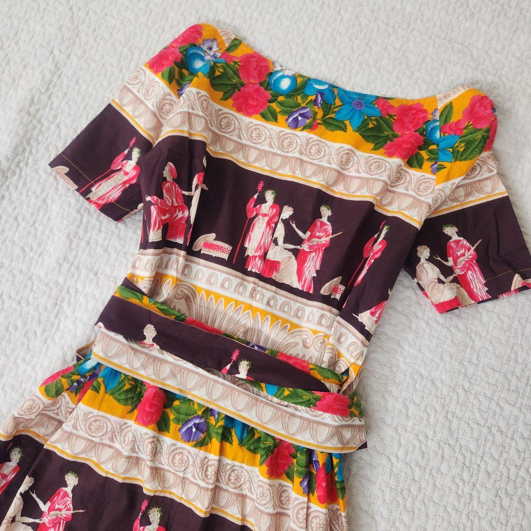 美品◎KENZO エルカ期　ラップワンピース　カシュクール　ロング　ヴィンテージ