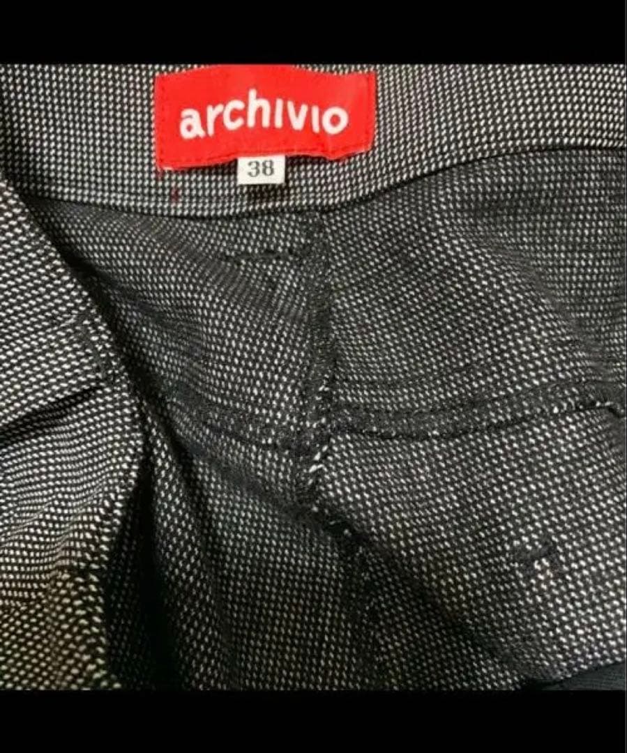 アルチビオarchivio パイピングバイカラー吸湿発熱パンツ23年秋冬もの