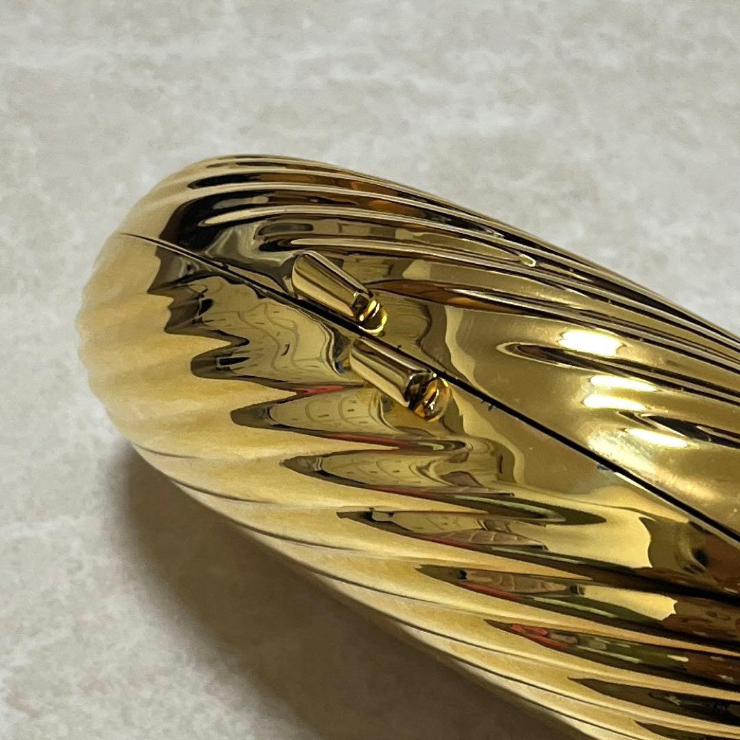 パーティバッグ メタル 結婚式 卒業 卵型 だえん ゴールド