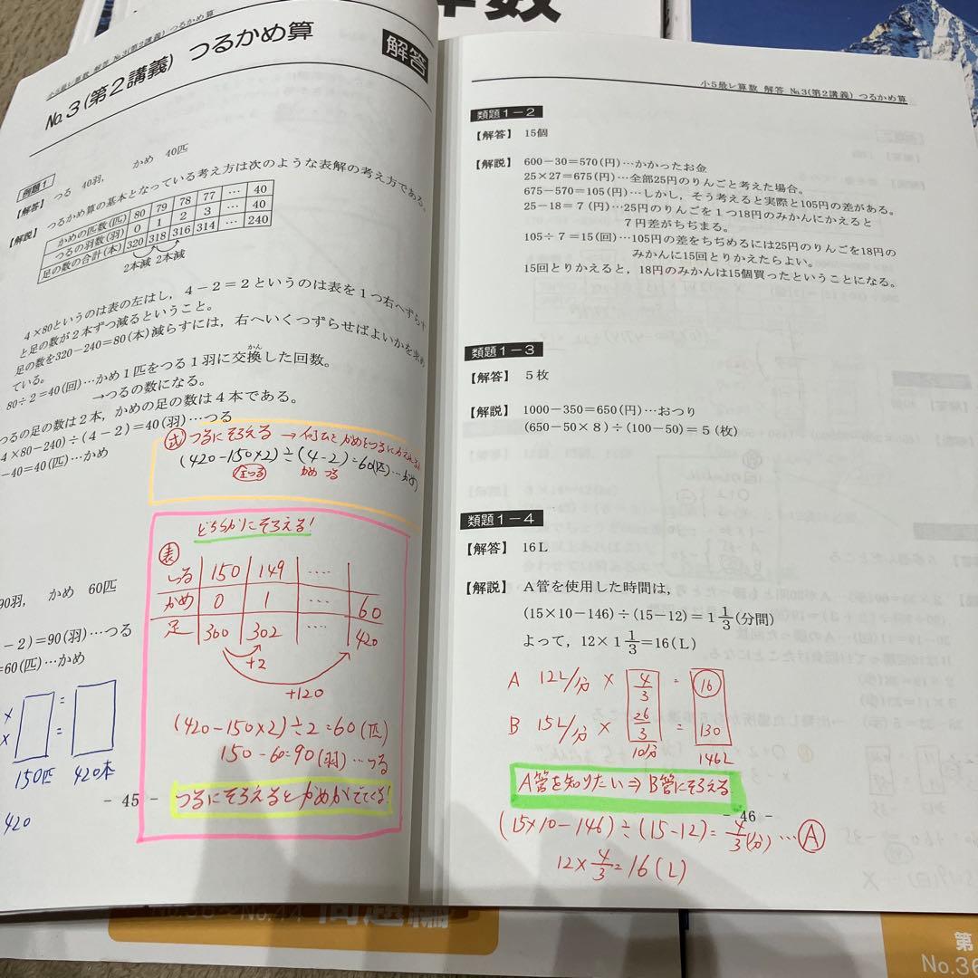 希学園　 小5 最高レベル演習 算数